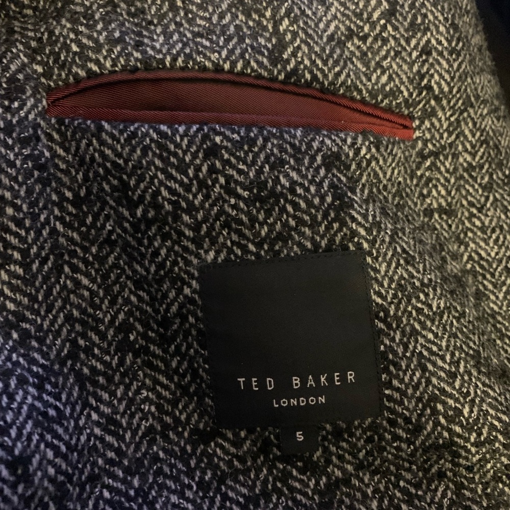 Ted Baker Charcoal Herringbone Blazer - Picture 4 of 13